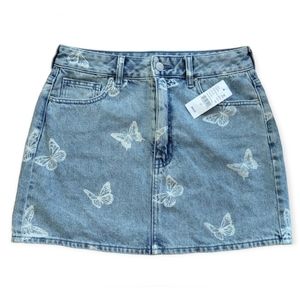 NWT PacSun Eco Butterfly Ultra High Waisted Mini Skirt Size 27